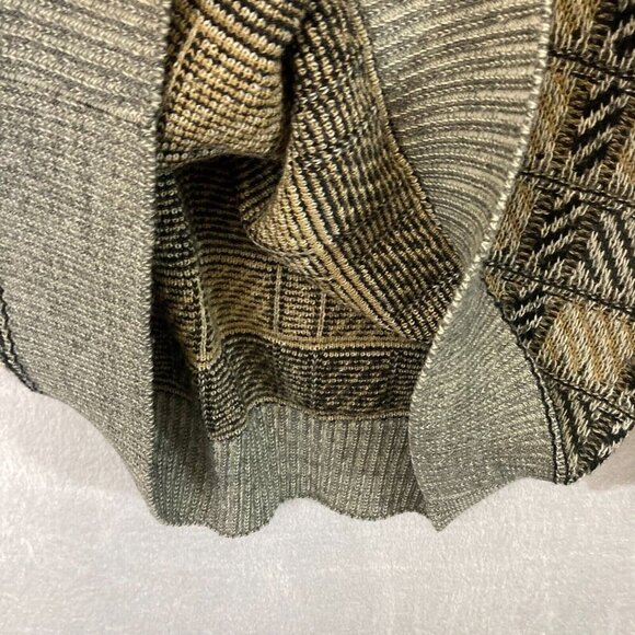 Vintage Lifestyle Munsingwear Knit Sweater Mens Large L Tan Plaid Grandpa Dad - Picture 11 of 15